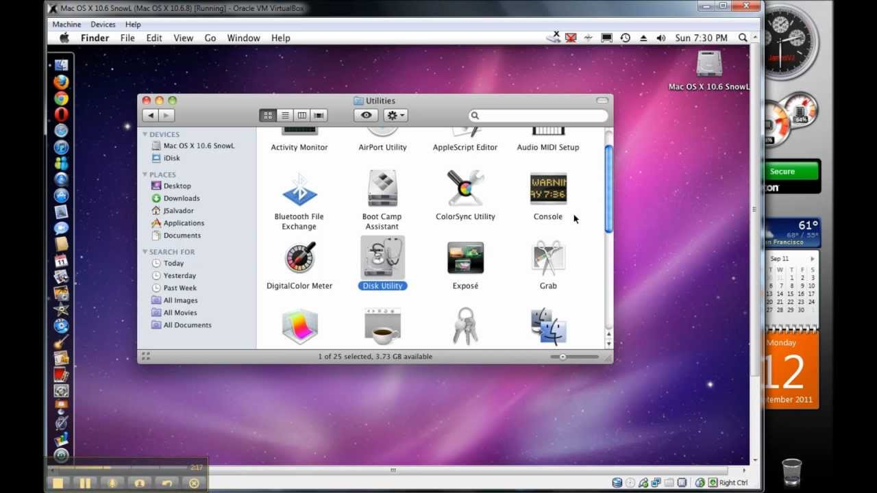 Virtualbox mac os x snow leopard image download windows 7